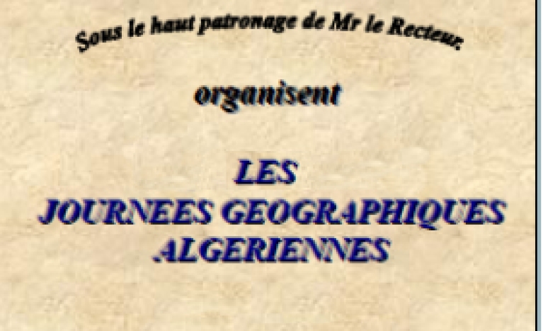Premières Journées Géographiques Algériennes